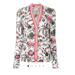 Tori Burch Floral Cardigan